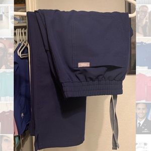 Like New Figs Navy Blue Yola skinny petite small pant